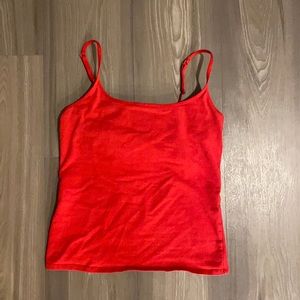 Victoria secret red tank size small adjustable